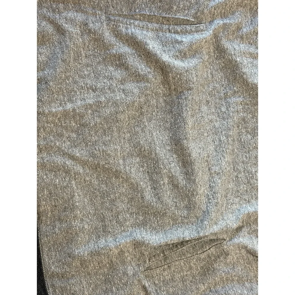 Nike Womens Medium Grey Raglan Short Sleeve T-Shirt - Side Kangaroo Pockets Y2K
